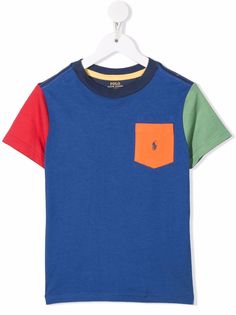 Ralph Lauren Kids футболка в стиле колор-блок
