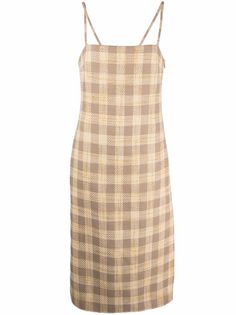 Giuseppe Di Morabito клетчатое платье миди