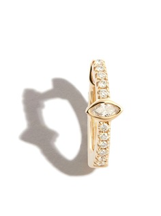 Jacquie Aiche серьга-кольцо из желтого золота с бриллиантом