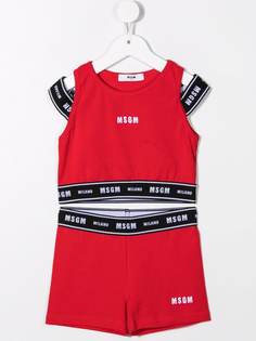 MSGM Kids спортивный костюм с логотипом