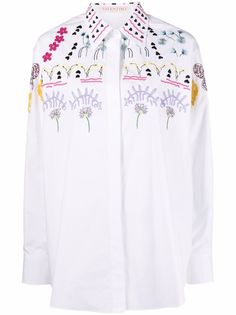 Valentino рубашка с вышивкой
