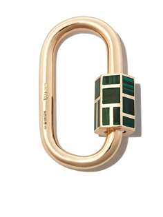 Marla Aaron MARLAA 14K YG PHYLLIS INLAY LCK MONOCHRO