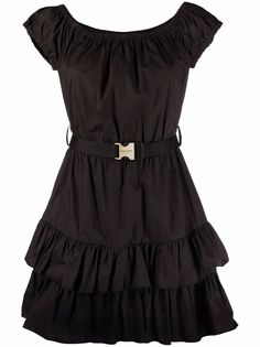 ERMANNO FIRENZE ярусное платье с поясом