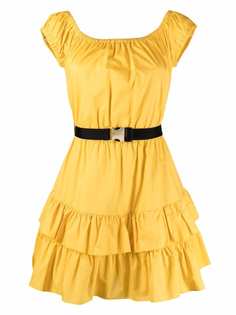 ERMANNO FIRENZE ярусное платье с поясом