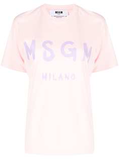 MSGM футболка с логотипом