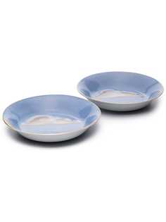 Jonathan Hansen набор из двух тарелок Ciels Bleus из коллаборации с Marie Daage