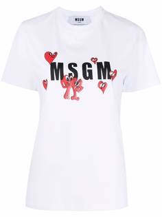 MSGM футболка с логотипом
