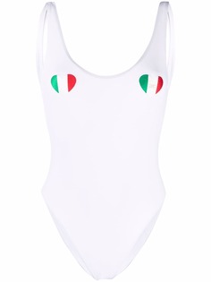 Elisabetta Franchi купальник Love Italy с открытой спиной