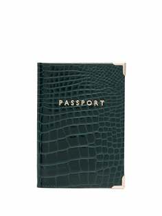 Aspinal Of London обложка для паспорта с тиснением под крокодила