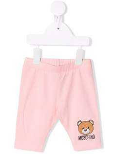 Moschino Kids легинсы с принтом Teddy Bear