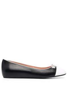 Bally балетки в двух тонах