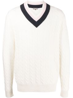 N.Peal джемпер фактурной вязки с V-образным вырезом