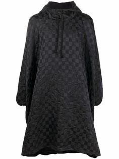 Black Comme Des Garçons пончо с капюшоном