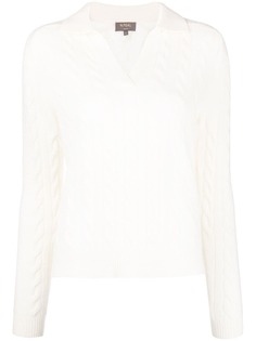 N.Peal джемпер фактурной вязки с V-образным вырезом