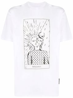 Marine Serre tarot card-print T-shirt