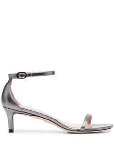 Stuart Weitzman босоножки с эффектом металлик