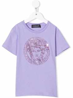 Versace Kids футболка с декором Medusa