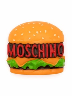 Moschino брошь с логотипом