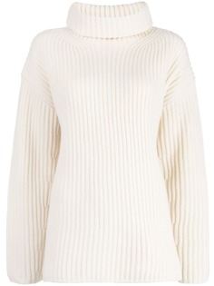 JOSEPH джемпер в рубчик с высоким воротником