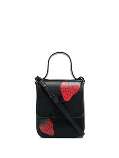 JW Anderson сумка-мессенджер с логотипом Anchor и принтом Strawberry