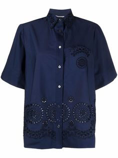 P.A.R.O.S.H. рубашка Camelia с английской вышивкой