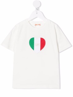 Elisabetta Franchi La Mia Bambina футболка с вышитым логотипом