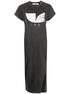 IRO платье-футболка миди с логотипом