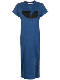 IRO платье-футболка миди с логотипом