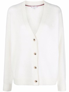 Tommy Hilfiger кардиган из смесовой альпаки с V-образным вырезом