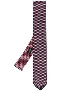 Corneliani шелковый платок с декоративной строчкой