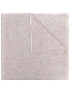 Brunello Cucinelli шарф с узором в елочку