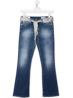 DONDUP KIDS расклешенные джинсы с эффектом потертости