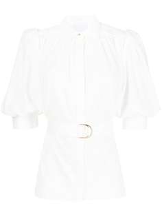 Acler блузка с объемными рукавами и поясом