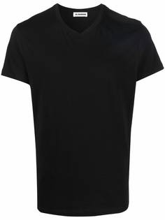 Jil Sander футболка с V-образным вырезом