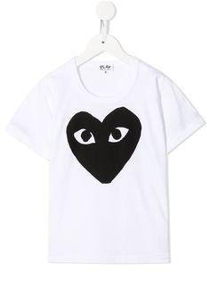 Comme Des Garçons Play Kids футболка с принтом