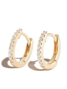 Dana Rebecca Designs DRD 14K YG PAVE DIA HUGIE ERNGS