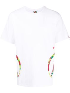 A BATHING APE® футболка Shark с графичным принтом Bape