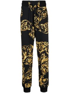 Versace Jeans Couture спортивные брюки с принтом Baroque