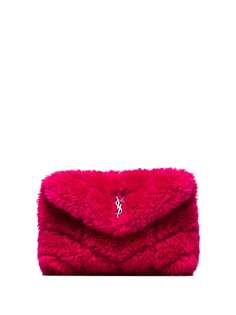 Saint Laurent клатч Puffer из овчины