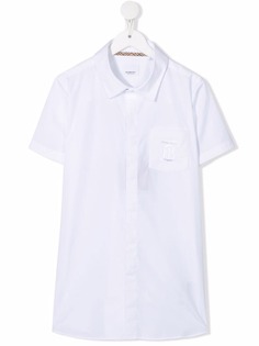 Burberry Kids рубашка с монограммой