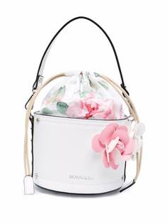 Monnalisa сумка-ведро с цветочным принтом