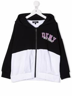 Dkny Kids худи на молнии с логотипом