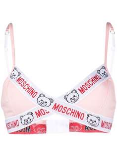 Moschino бюстгальтер Teddy Bear с треугольными чашками