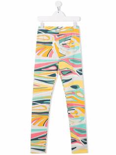 Emilio Pucci Junior легинсы с графичным принтом