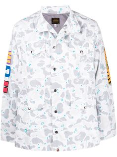 A BATHING APE® куртка Shark с камуфляжным принтом Bape