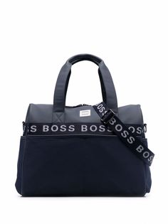 BOSS Kidswear дорожная сумка с логотипом