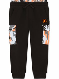 Dolce & Gabbana Kids спортивные брюки с камуфляжной отделкой