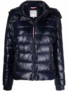 Tommy Hilfiger пуховик с нашивкой-логотипом