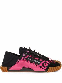 Dolce & Gabbana кроссовки NS1 с леопардовым принтом