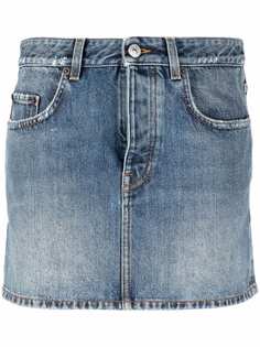 Balenciaga джинсовая юбка мини с заниженной талией